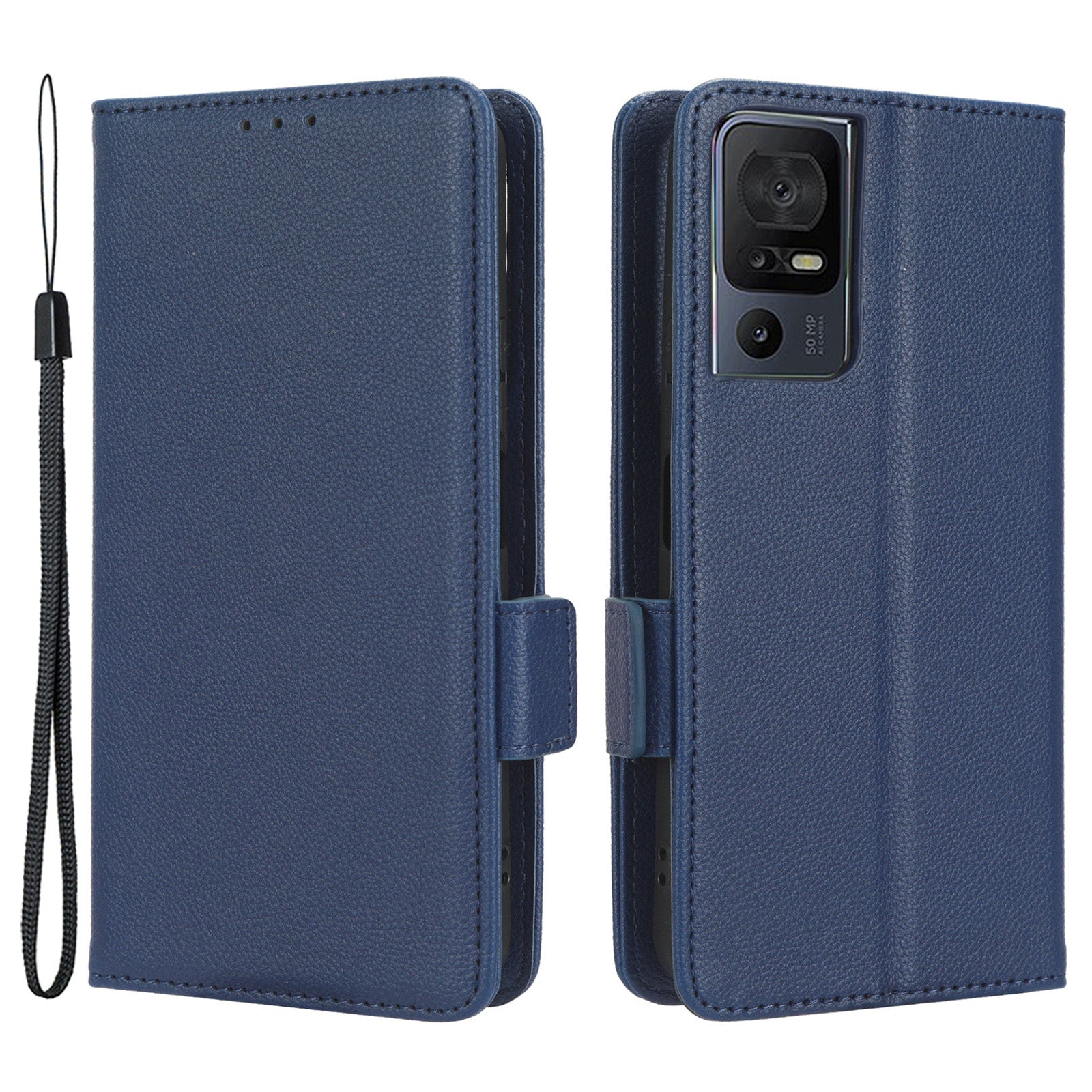Anti-fall Leather Phone Case for TCL 40 SE Magnetic Litchi Texture Protective Cell Phone Cover with Wallet Stand Anti-fall Leather Phone Case for TCL 40 SE Magnetic Litchi Texture Protective Cell Phone Cover with Wallet Stand